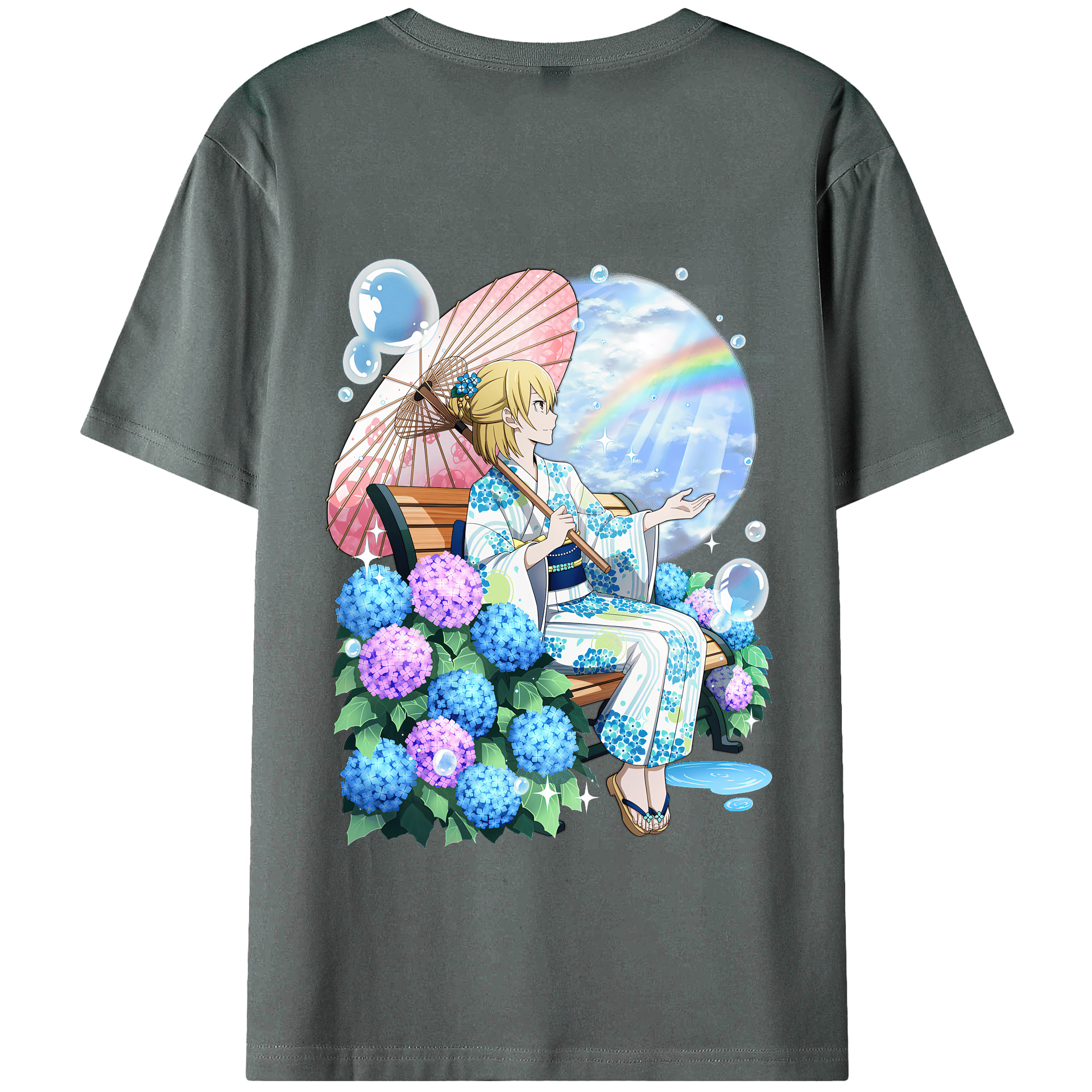 （画像用） 文豪ストレイドッグス Bungo Stray Dogs 綿100％半袖Tシャツ（背面プリント）
